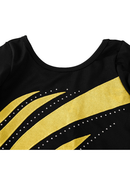 BODY BALETOWE GIMNASTYCZNE ZŁOTE STRÓJ DO TAŃCA BALETU GIMNASTYKI ROZ