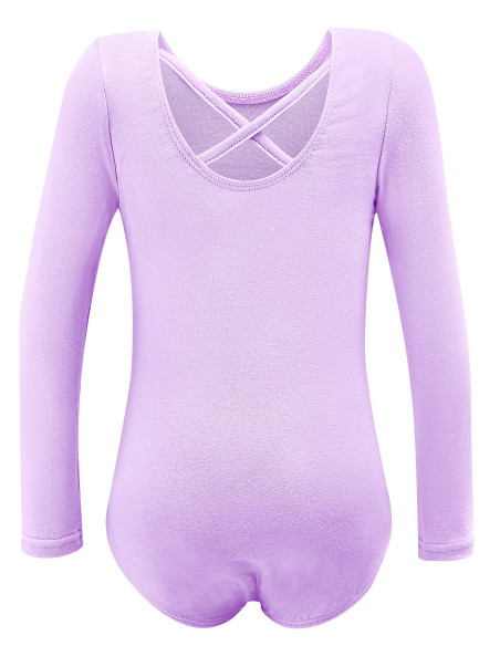 BODY BALETOWE SPÓDNICZKA STRÓJ DO TAŃCA BALETU JASNO FIOLETOWY