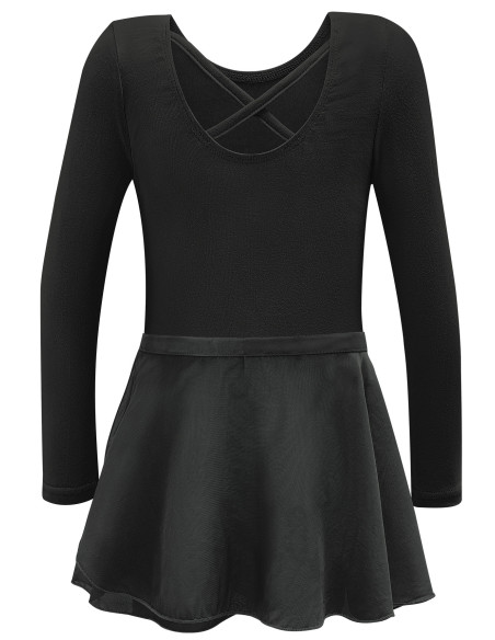 BODY BALETOWE SPÓDNICZKA STRÓJ DO TAŃCA BALETU CZARNY