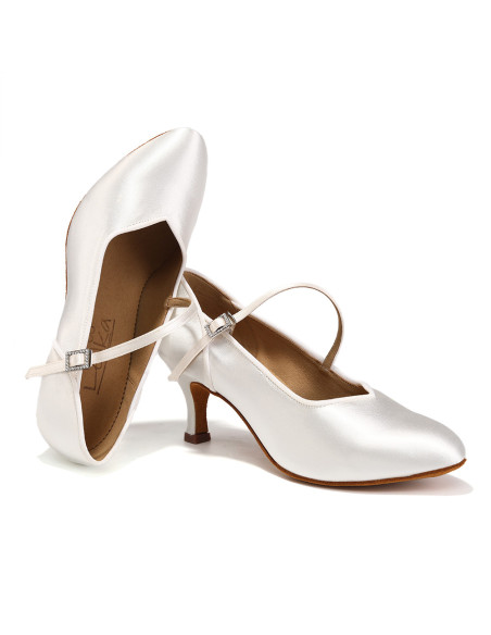 BUTY DO TAŃCA TANECZNE DO STANDARDU ŚLUBNE NA PIERWSZY TANIEC BIAŁE 6,5cm