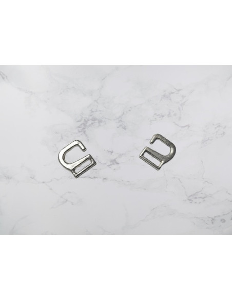 SPRZĄCZKA HACZYK DO KALMERKI BUTÓW TANECZNYCH SZYBKIE ZAPIĘCIE SREBRNY