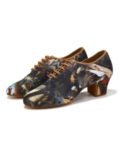 BUTY TANECZNE DO TAŃCA TRENINGOWE PRAKTISY ĆWICZKI OXFORD 4,5cm ROZMIAR