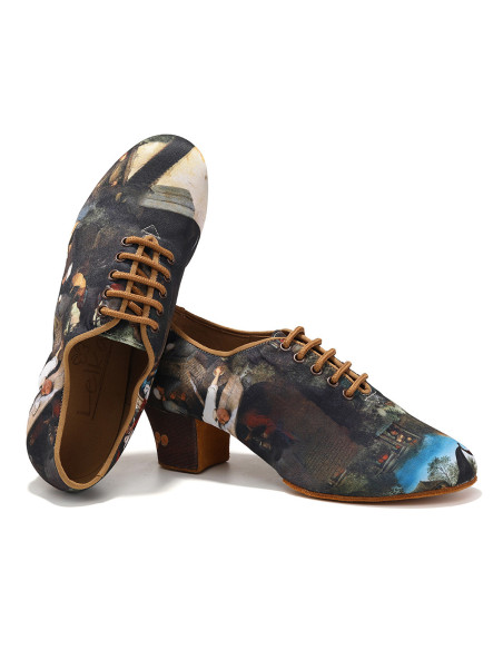 BUTY TANECZNE DO TAŃCA TRENINGOWE PRAKTISY ĆWICZKI OXFORD 4,5cm ROZMIAR