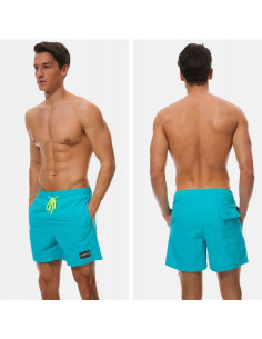KĄPIELÓWKI MĘSKIE SZORTY SPODENKI LAZUROWE 2