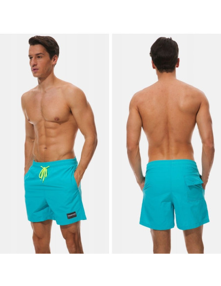 KĄPIELÓWKI MĘSKIE SZORTY SPODENKI LAZUROWE