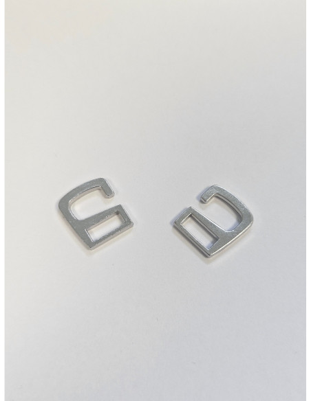 SPRZĄCZKA HACZYK DO KALMERKI BUTÓW TANECZNYCH SZYBKIE ZAPIĘCIE SREBRNY