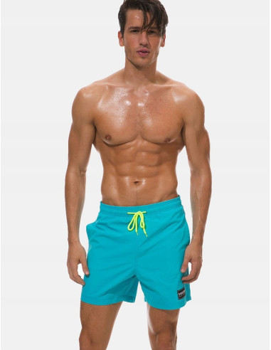 KĄPIELÓWKI MĘSKIE SZORTY SPODENKI LAZUROWE