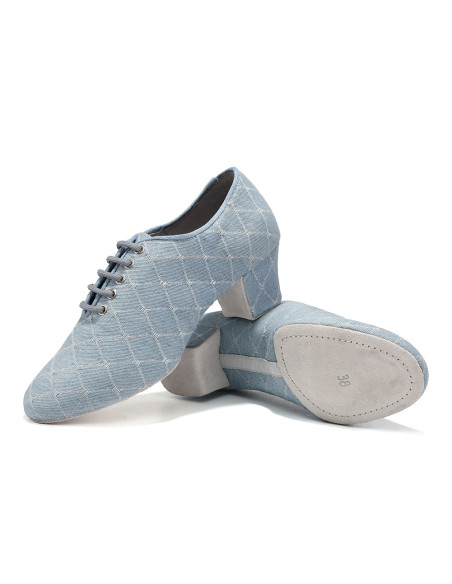 BUTY TANECZNE DO TAŃCA TRENINGOWE PRAKTISY ĆWICZKI JEANS 4,5cm ROZMIAR