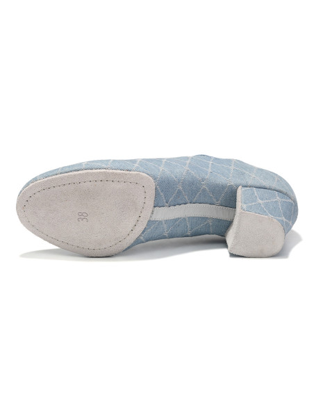 BUTY TANECZNE DO TAŃCA TRENINGOWE PRAKTISY ĆWICZKI JEANS 4,5cm ROZMIAR