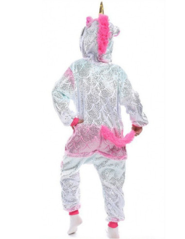 PIŻAMA ZŁOTY JEDNOROŻEC DLA DZIECI PLUSZOWY...