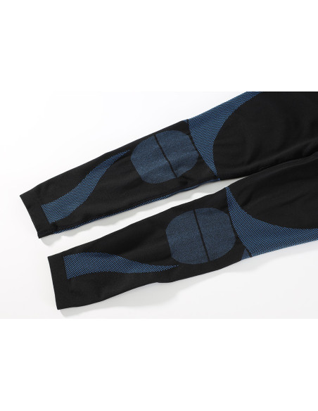 KOMPLET SPORTOWY BIELIZNA TERMOAKTYWNA MĘSKA MŁODZIEŻOWA CHŁOPIĘCA CZARNA