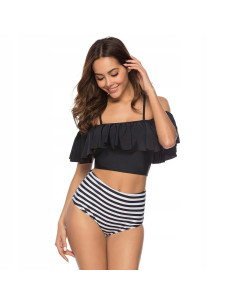 BIKINI STRÓJ KĄPIELOWY WYSOKI STAN HISZPANKA