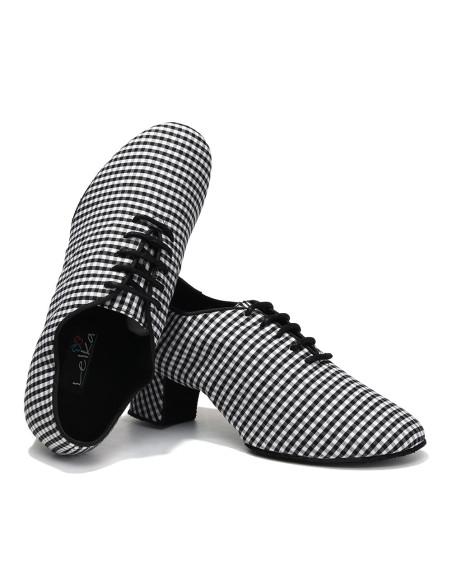 BUTY DO TAŃCA TANECZNE TRENINGOWE PRAKTISY ĆWICZKI W KRATĘ STYLOWE 5cm R.42