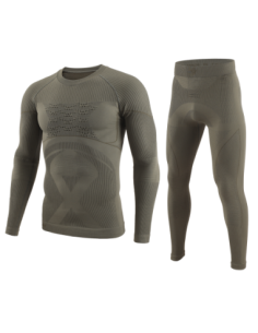 MĘSKA BIELIZNA TERMOAKTYWNA KOMPLET SPORTOWY KOSZULKA + LEGGINSY ZIELONA