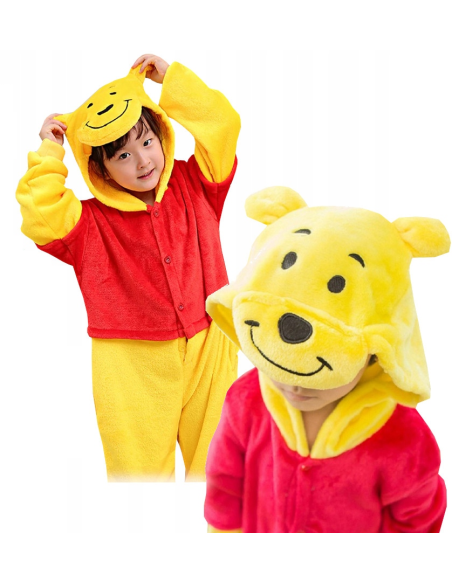 PIŻAMA DLA DZIECI MIĘKKA DŁUGA KUBUŚ PUCHATEK BEAR KIGURUMI ROZMIAR