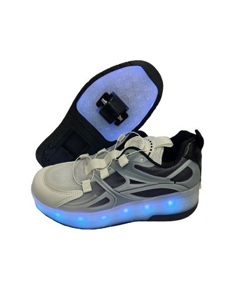 BUTOROLKI BUTY Z ROLKAMI ROLKI WROTKI SPORTOWE LED BEZ SZNUROWANIA