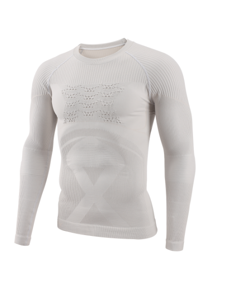 MĘSKA BIELIZNA TERMOAKTYWNA KOMPLET SPORTOWY KOSZULKA + LEGGINSY SZARA