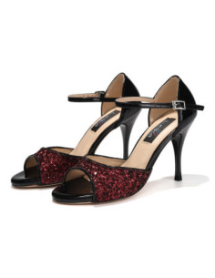 BUTY DO TAŃCA TANECZNE LAKIEROWANE BŁYSZCZĄCE TANGO HIGH HEELS 9cm ROZ.42