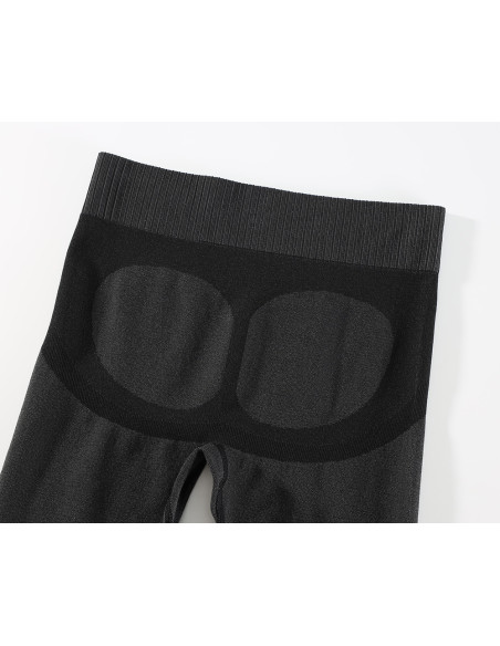 MĘSKA MŁODZIEŻOWA CHŁOPIĘCA BIELIZNA TERMOAKTYWNA KOMPLET SPORTOWY CZARNA