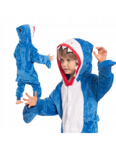 PIŻAMA DLA DZIECI KOMBINEZON REKIN SHARK...
