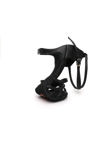 BUTY DO TAŃCA TANECZNE WYGODNE 7CM CZARNE CIEMNE