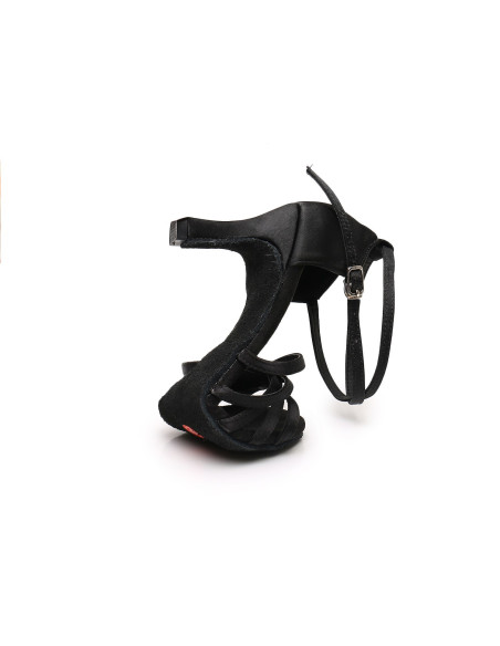 BUTY DO TAŃCA TANECZNE WYGODNE 7CM CZARNE CIEMNE