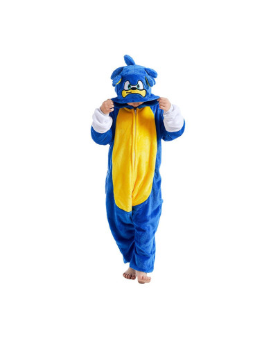 PIŻAMA DLA DZIECI KOMBINEZON SONIC PLUSZOWY...