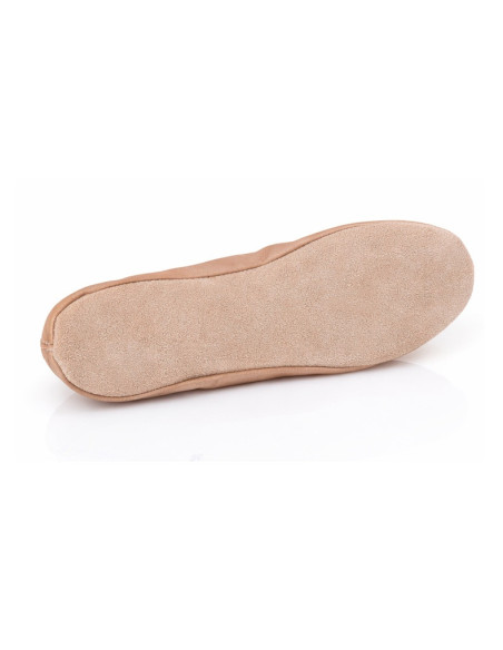 BALETKI DO TAŃCA BALETU RYTMIKA ZŁOTE SKÓRZANE