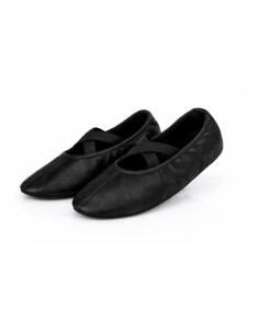 BALETKI DO TAŃCA NA BALET RYTMIKE CZARNE SKÓRZANE