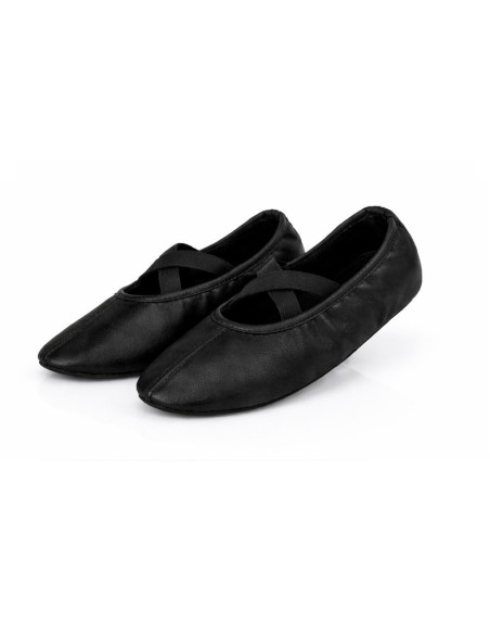 BALETKI DO TAŃCA NA BALET RYTMIKE CZARNE SKÓRZANE