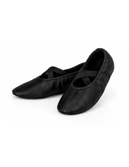 BALETKI DO TAŃCA NA BALET RYTMIKE CZARNE SKÓRZANE