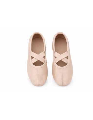 BALETKI DO TAŃCA BALETU RYTMIKA CIELISTE SKÓRZANE