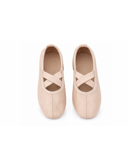 BALETKI DO TAŃCA BALETU RYTMIKA CIELISTE SKÓRZANE