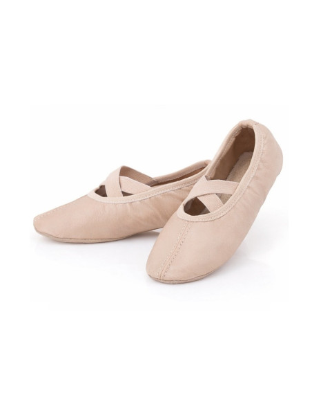 BALETKI DO TAŃCA BALETU RYTMIKA CIELISTE SKÓRZANE