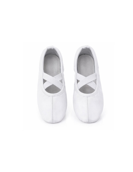 BALETKI DO TAŃCA NA BALET RYTMIKE BIAŁE SKÓRZANE