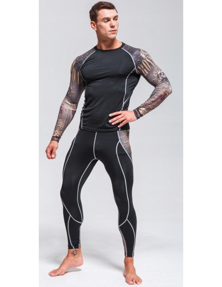 RASHGUARD LEGINSY NA TRENNING SIŁOWNIE MMA