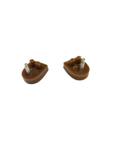 FLEKI FLECZKI DO BUTÓW DO TAŃCA SZPILEK PROFESJONALNE 17x21mm BRĄZOWE 2