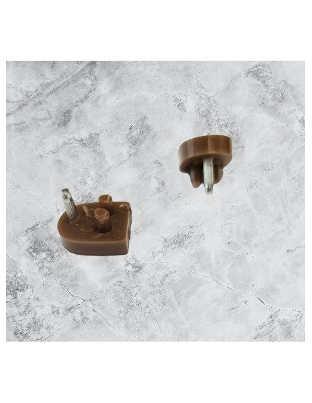 FLEKI FLECZKI DO BUTÓW DO TAŃCA SZPILEK PROFESJONALNE 17x21mm BRĄZOWE