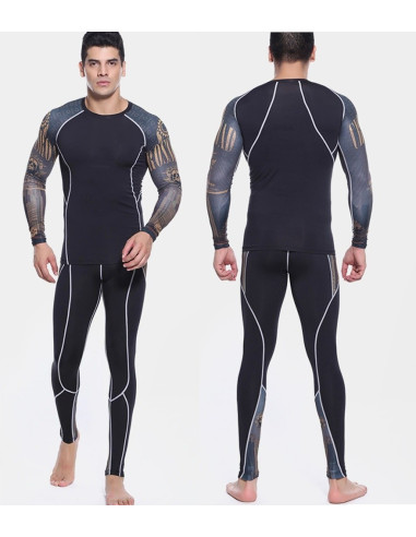 RASHGUARD LEGINSY NA TRENNING SIŁOWNIE MMA