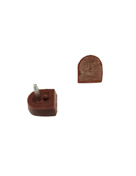 FLEKI FLECZKI DO BUTÓW DO TAŃCA SZPILEK PROFESJONALNE 14x16mm BRĄZOWE