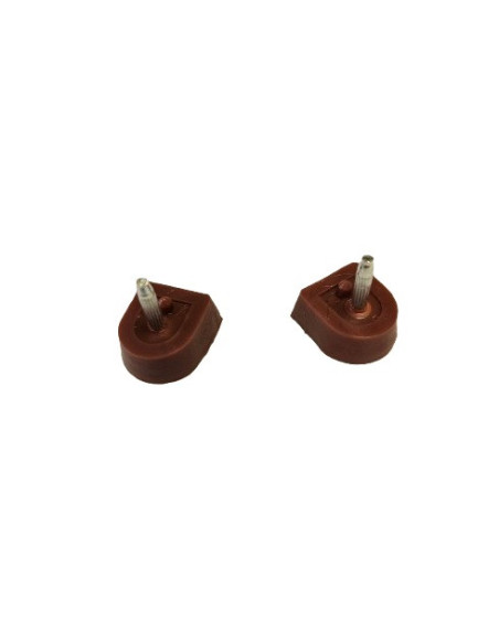 FLEKI FLECZKI DO BUTÓW DO TAŃCA SZPILEK PROFESJONALNE 14x16mm BRĄZOWE