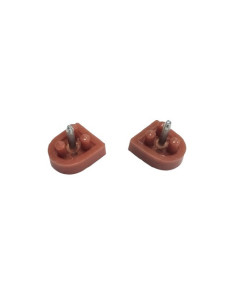 FLEKI FLECZKI DO BUTÓW DO TAŃCA SZPILEK PROFESJONALNE 20x22mm BRĄZOWE 2