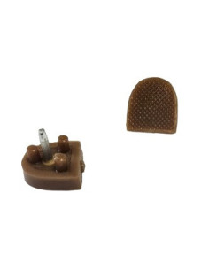 FLEKI FLECZKI DO BUTÓW DO TAŃCA SZPILEK PROFESJONALNE 20x20mm BRĄZOWE