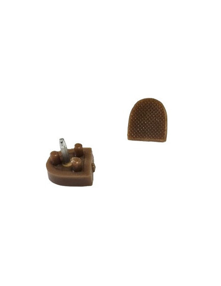 FLEKI FLECZKI DO BUTÓW DO TAŃCA SZPILEK PROFESJONALNE 20x20mm BRĄZOWE