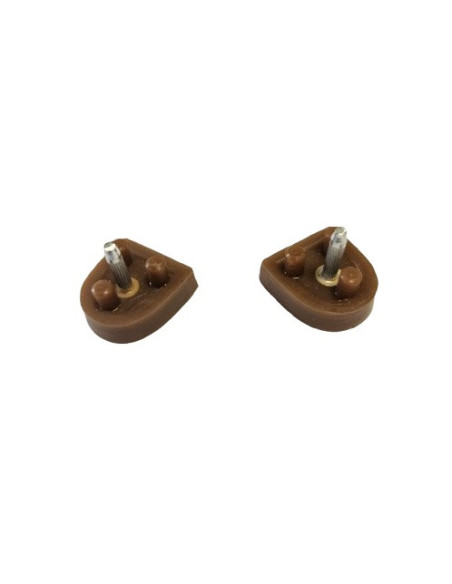 FLEKI FLECZKI DO BUTÓW DO TAŃCA SZPILEK PROFESJONALNE 20x20mm BRĄZOWE