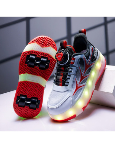 BUTY ROLKI LED BUTOROLKI ŚWIECĄCE SNEAKERSY...