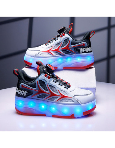 BUTY ROLKI LED BUTOROLKI ŚWIECĄCE SNEAKERSY...