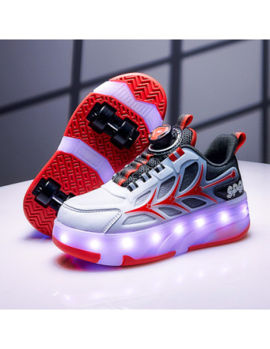 BUTY ROLKI LED BUTOROLKI ŚWIECĄCE SNEAKERSY...