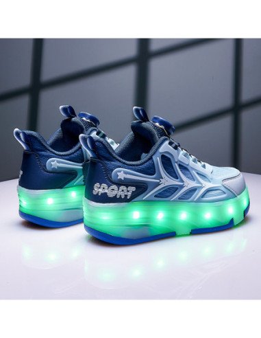 BUTY ROLKI LED BUTOROLKI ŚWIECĄCE SNEAKERSY...