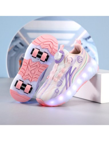 BUTY ROLKI LED BUTOROLKI ŚWIECĄCE SNEAKERSY...